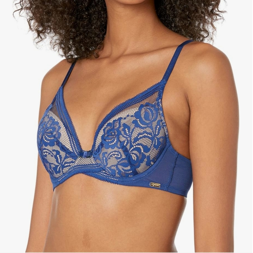 Gossard Women's Imperial Blue Lace Bra Size 38I